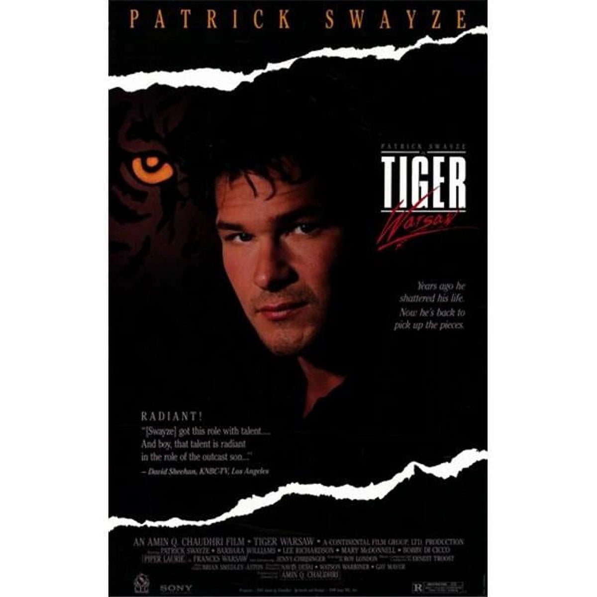 Tiger Warsaw Movie Poster 11x17 print showcasing dynamic cinematic design