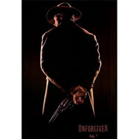 Unforgiven movie poster print, 11x17 size, iconic western film art.