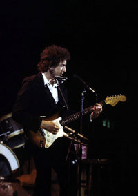Bob Dylan performing on stage photo print
