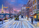 Wintertime in Paris Poster Print by Dominic Davidson
