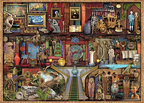 Museum Shelf Poster Print by Aimee Stewart showcasing elegant art pieces