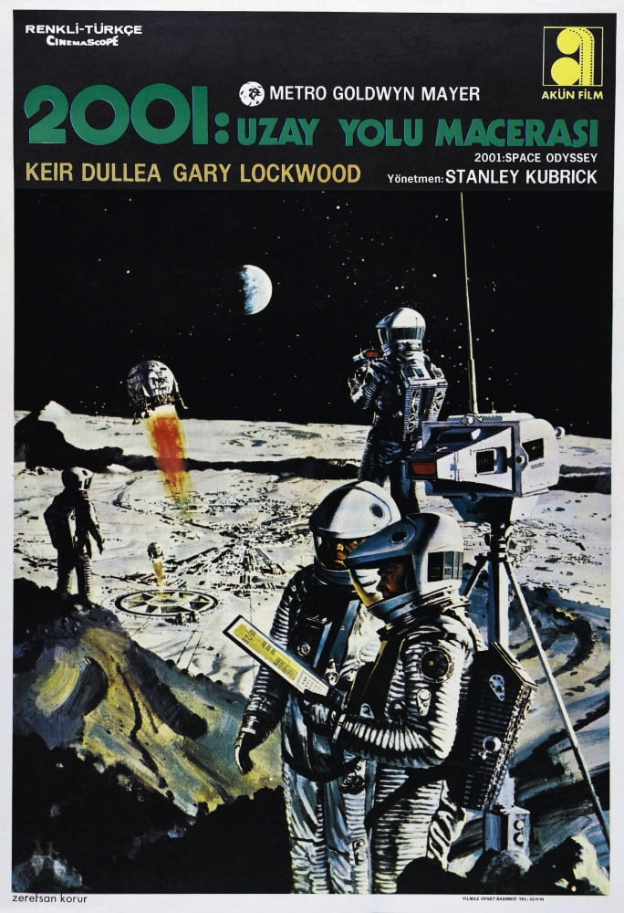 2001: A Space Odyssey Turkish Movie Masterprint Poster print