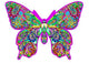 Paisley Butterfly Poster Print by Aimee Stewart, showcasing vibrant colors and intricate patterns.