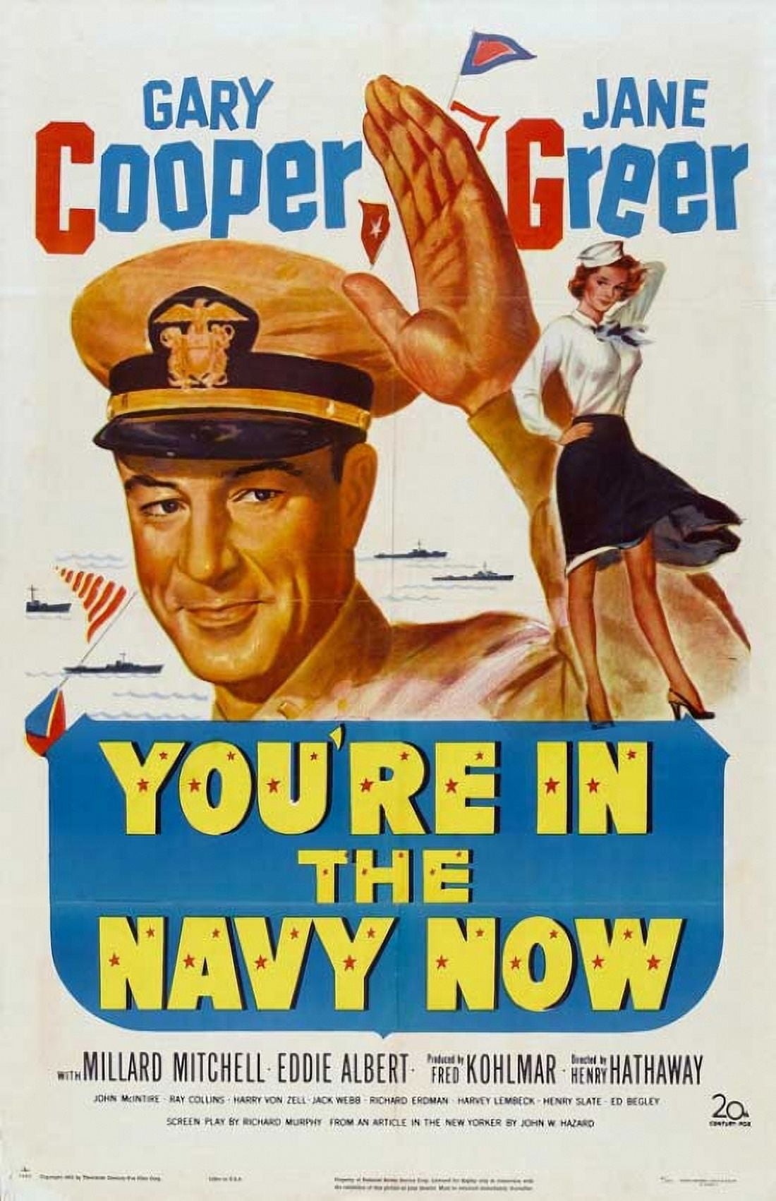 We're in the Navy Now movie poster 11x17 for classic film decor