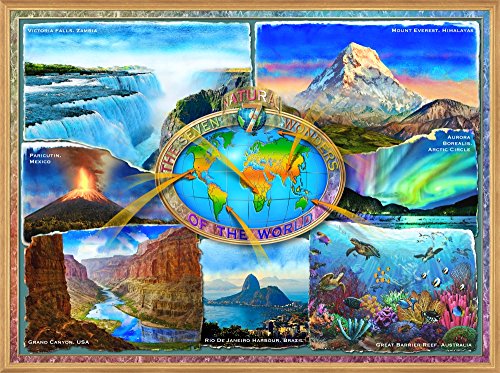 7 Natural Wonders of the World Poster Print by Adrian Chesterman