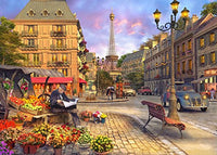 Paris Life Poster Print by Dominic Davidson featuring iconic Parisian scenes.