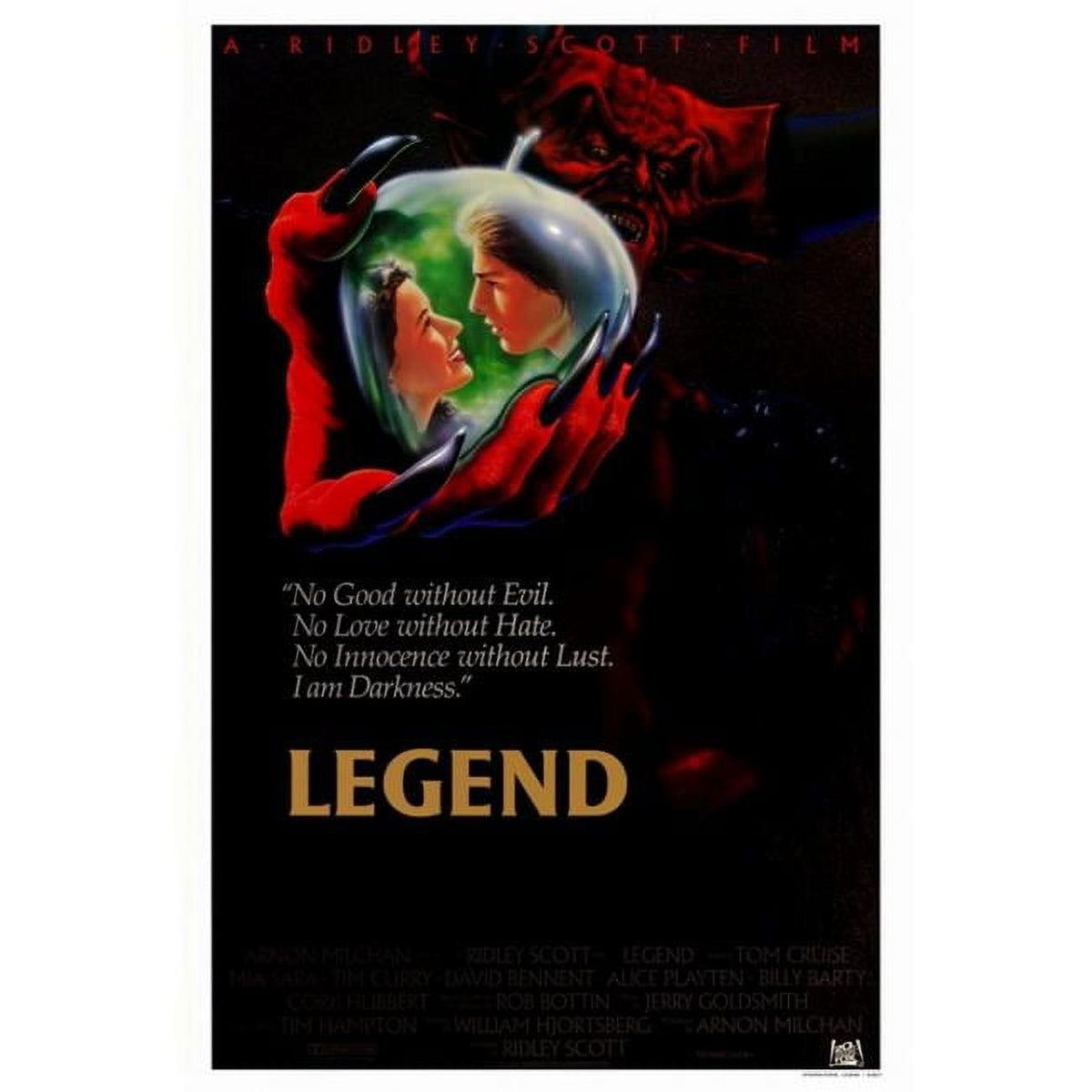 Legend Movie Poster Print in 27x40 size showcasing iconic film imagery