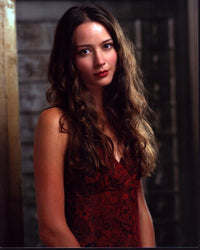 Amy Acker in red floral tank top photo print