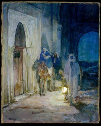 Flight Into Egypt art print by Henry Ossawa Tanner, 8x10 size.