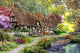 Woodland Walk Cottage Poster Print by Dominic Davidson, serene nature artwork