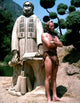 Planet of the Apes photo print, iconic movie scene, available in various sizes.