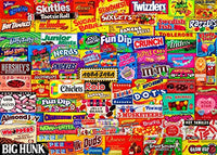 Crazy Candy Rows Poster Print by Aimee Stewart featuring colorful candies.