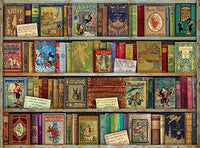 Bountiful Book Shelf Poster Print by Aimee Stewart - Colorful book artwork for home decor.