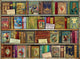 Bountiful Book Shelf Poster Print by Aimee Stewart - Colorful book artwork for home decor.