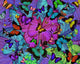 Butterfly Explosion Radial Pink Poster Print by Alixandra Mullins featuring vibrant pink butterflies in a radial design.