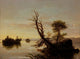 American Lake Scene art print by Thomas Cole - serene landscape artwork
