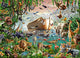 Noah's Ark Poster Print by Adrian Chesterman showcasing vibrant colors and whimsical design.