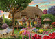 Thatched Cottage Poster Print by Adrian Chesterman, showcasing a charming rural scene.