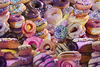 Colorful Donuts Stacks Poster Print by Alixandra Mullins