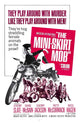 The Mini-Skirt Mob movie poster featuring Diane McBain on motorcycle from 1968.