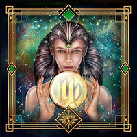 Zodiac Virgo Poster Print by Ciro Marchetti featuring intricate designs and vibrant colors.