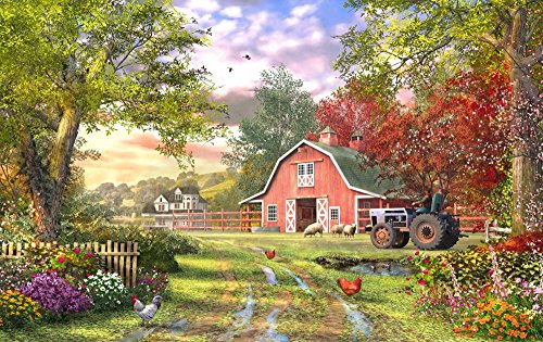 Old Farmhouse Poster Print by Dominic Davidson, rustic decor