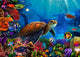 Turtle's Domain Poster Print by Gerald Newton showcasing serene aquatic life.