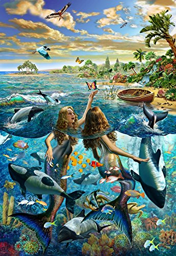 Mermaid Beach Poster Print by Adrian Chesterman with ocean scenery