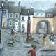 Playing Out Poster Print by Peter Adderley, vibrant artwork for children