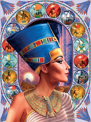 Nefertiti Poster Print by Andrew Farley showcasing ancient Egyptian art.