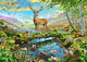 Wildlife Splendor Jumbo Poster Print by Adrian Chesterman, vibrant animal artwork.