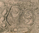 Antique Map of Jerusalem sepia poster print showcasing historical details.