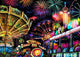Carnival Lights Poster Print by Aimee Stewart showcasing vibrant carnival colors.