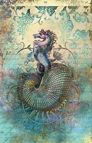The Seahorse Diary Poster Print by Aimee Stewart showcasing vibrant marine life.
