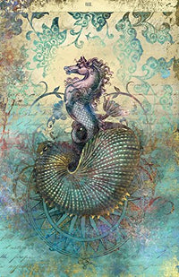 The Seahorse Diary Poster Print by Aimee Stewart showcasing vibrant marine life.