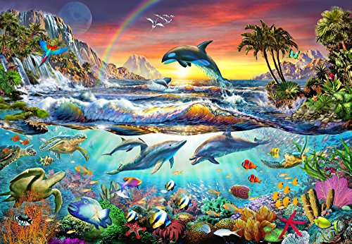 Paradise Cove Poster Print by Adrian Chesterman showcasing tranquil beach scenery.