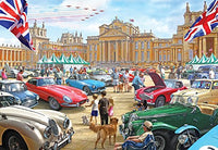 Classic Car Show Poster Print by Steve Crisp showcasing vintage automobiles.