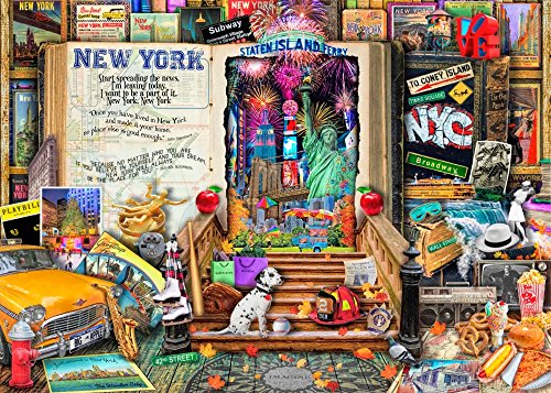 Life is an Open Book New York Poster Print by Aimee Stewart, vibrant artwork.