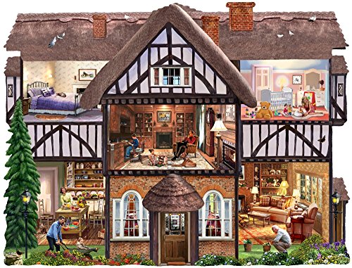SUMMER House USA Poster Print by Steve Crisp, vibrant summer artwork.