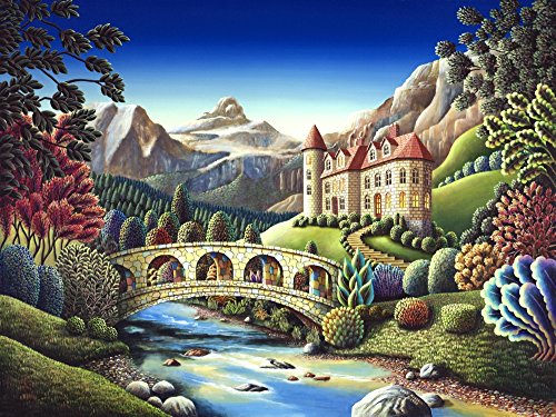 Castle Creek Poster Print by Andy Russell displaying serene landscape
