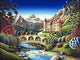 Castle Creek Poster Print by Andy Russell displaying serene landscape