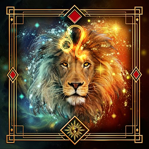 Zodiac Leo Poster Print by Ciro Marchetti featuring vibrant colors and intricate design.