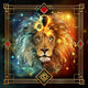 Zodiac Leo Poster Print by Ciro Marchetti featuring vibrant colors and intricate design.