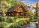 A Log Cabin Somewhere in North America Poster Print by Dominic Davidson