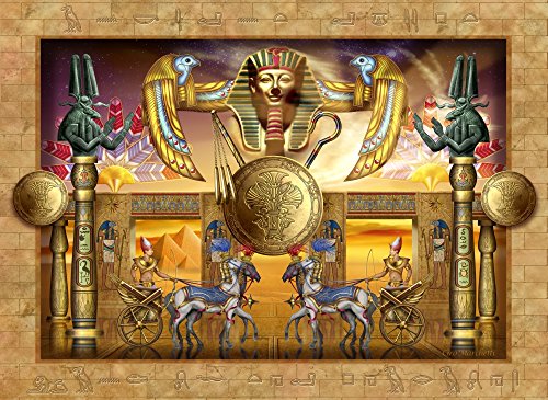 Ancient Egypt Poster Print by Ciro Marchetti featuring vibrant colors and intricate details.