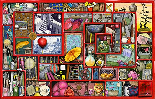 Big Red Box Poster Print by Colin Thompson, vibrant and whimsical design.