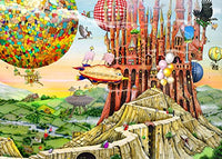 Flying Home Poster Print by Colin Thompson showcasing whimsical flight.