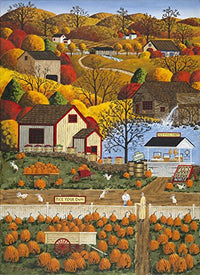 Autumn Morning Poster Print by Art Poulin showcasing a serene autumn landscape.
