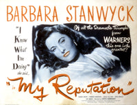 My Reputation movie poster featuring Barbara Stanwyck from 1946