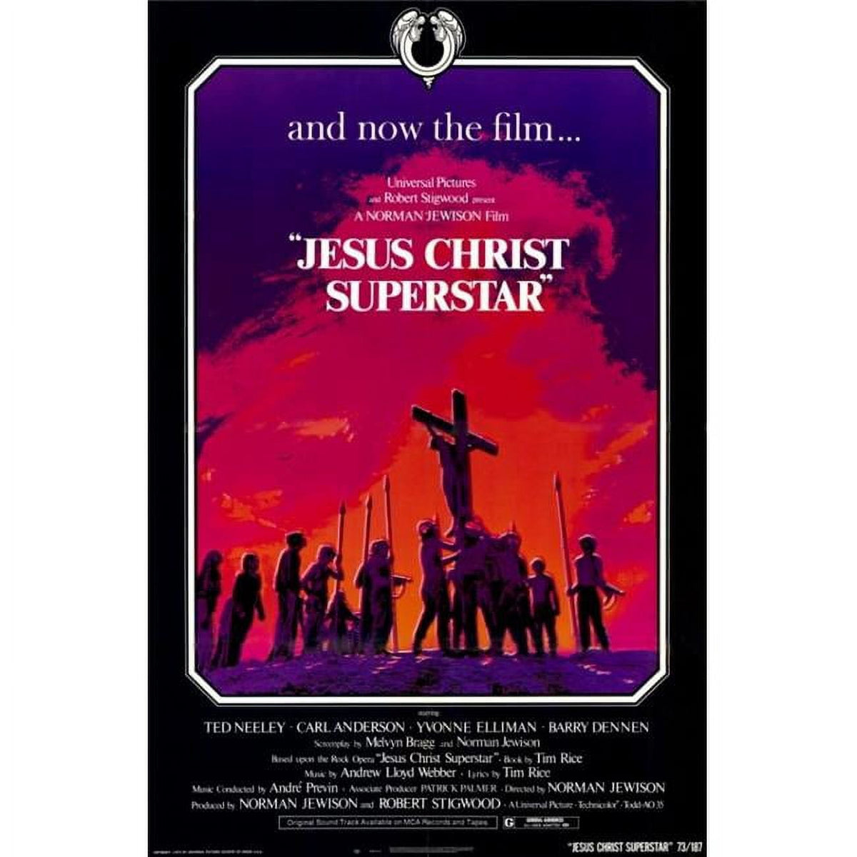 Jesus Christ Superstar Movie Poster 11x17 featuring iconic musical artwork.